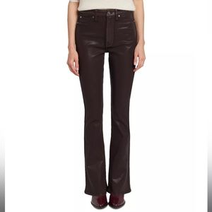 7 for all man kind women high rise skinny bootcut brown jeans